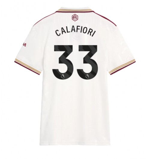 Arsenal Riccardo Calafiori #33 Alternativní Dres pro Dámské 2025-26 Krátký Rukáv Arsenal Riccardo Calafiori #33 Alternativní Dres pro Dámské 2025-26 Krátký Rukáv
